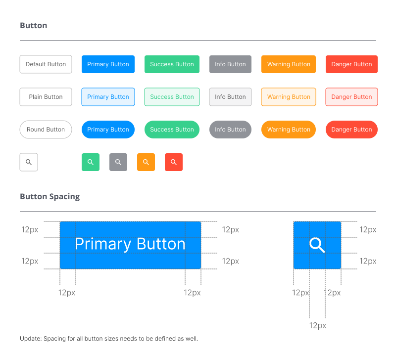 Design system — components and tokens
