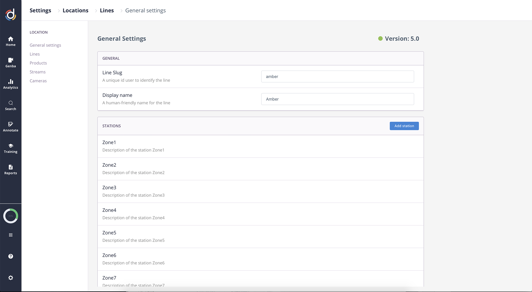 Old Drishti line setup flow — no onboarding guidance
